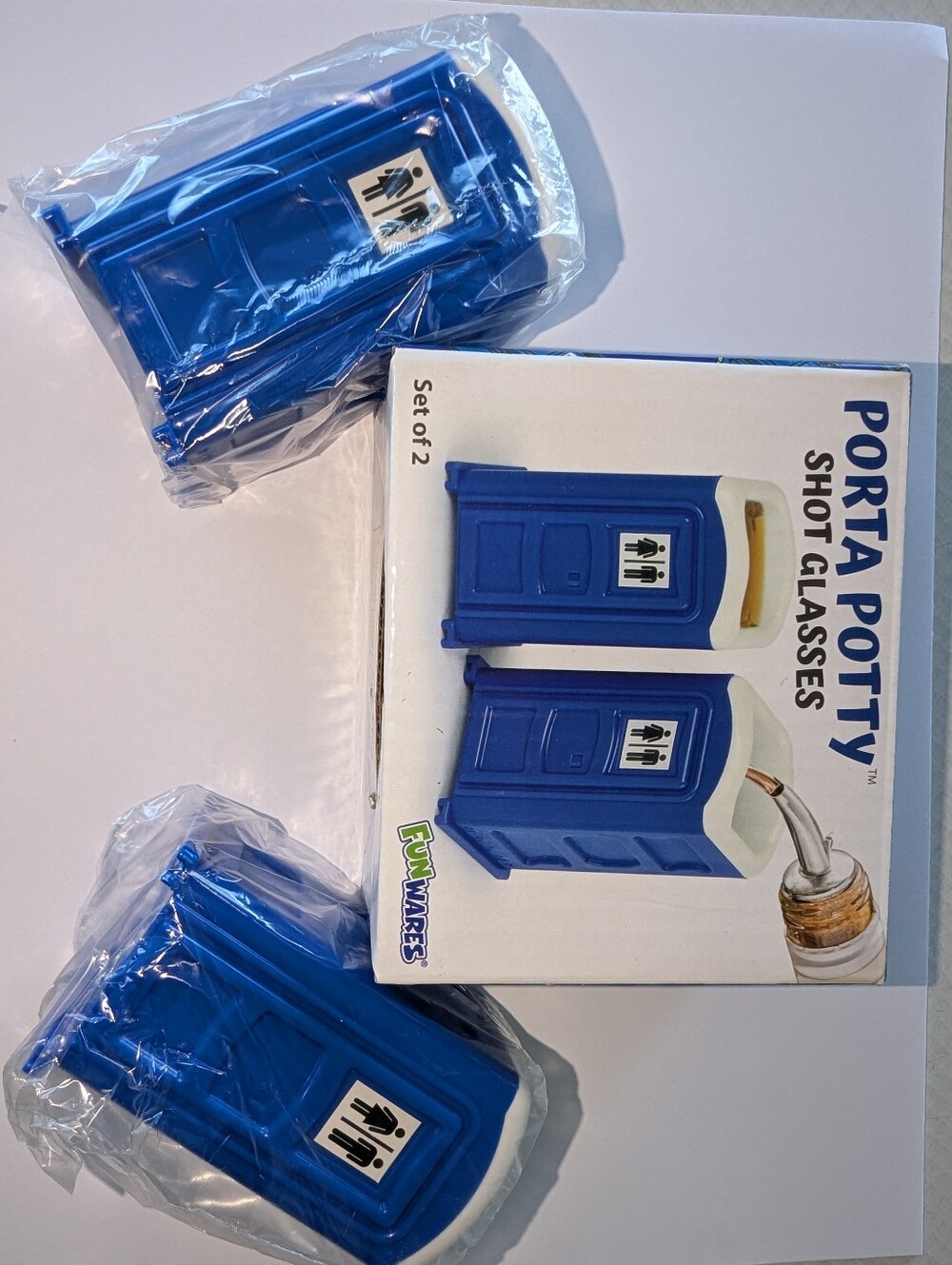 NWT PORTA POTTY SHOT GLASSES